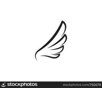 Falcon wing Logo Template vector illustration design