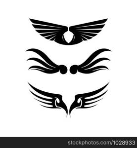 Falcon Wings Logo Template vector icon logo design