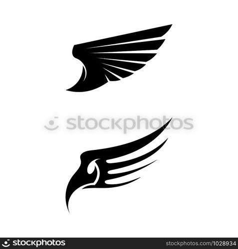 Falcon Wings Logo Template vector icon logo design