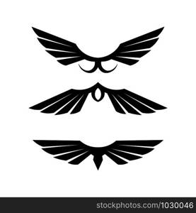 Falcon Wings Logo Template vector icon logo design