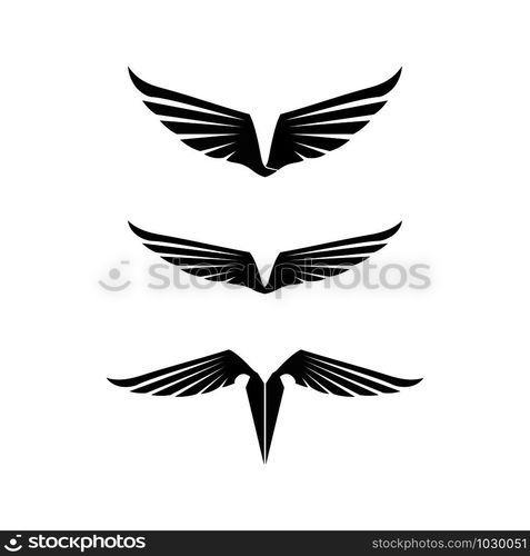 Falcon Wings Logo Template vector icon logo design