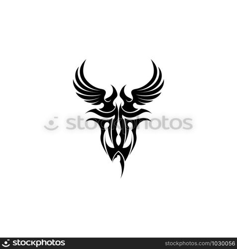 Falcon Wings Logo Template vector icon logo design