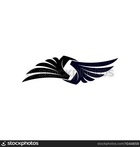 Falcon Wings Logo Template vector icon logo design