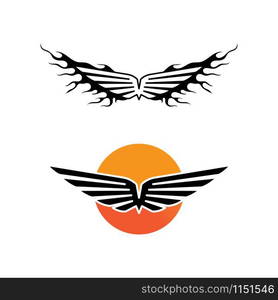 Falcon Wings Logo Template vector icon logo design