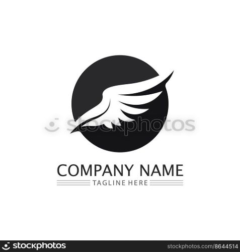 Falcon wings Logo Template vector illustration design