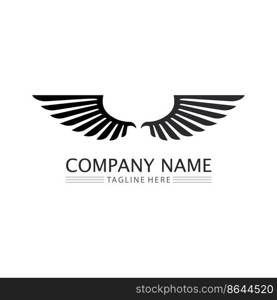 Falcon wings Logo Template vector illustration design