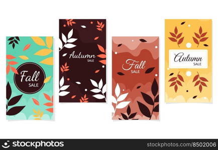 Fallen Leaves Fall Autumn Sale Social Media Business Promotion