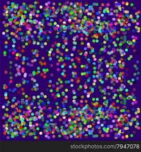 Falling Colorful Confetti Isolated on Blue Background. Falling Colorful Confetti