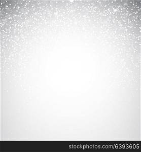 Falling Shining Snowflakes and Snow on Winter Background. Christmas, Winter and New Year Background. Realistic Vector illustration for Your Design EPS10. Falling Shining Snowflakes and Snow on Winter Background. Christmas, Winter and New Year Background. Realistic Vector illustration for Your Design