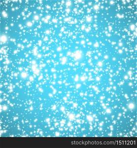 Falling snow on a blue background.. Falling snow on a blue background