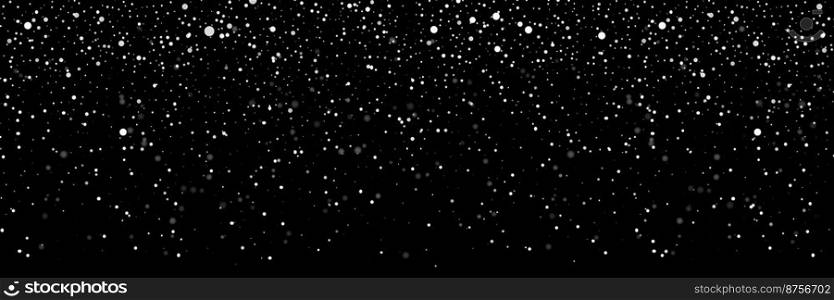 Falling snow on a transparent background. Snow. Snowfall, snowflakes in different shapes and forms. Snowfall isolated on transparent background. Vector. Falling snow on a transparent background. Snow. Snowfall, snowflakes in different shapes and forms. Snowfall isolated on transparent background. Vector illustration
