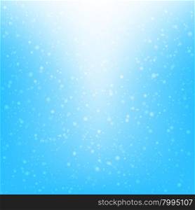 Falling snow vector pattern. White splash on blue background. Winter snowfall hand drawn spray texture.. Snowfall abstract background