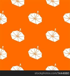 Falling umbrella pattern vector orange for any web design best. Falling umbrella pattern vector orange