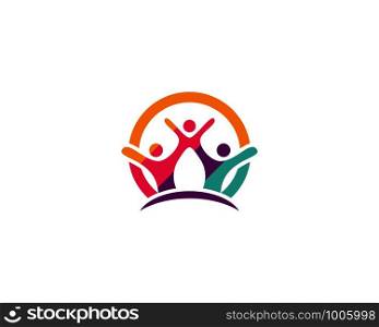 Family care Logo template vector icon