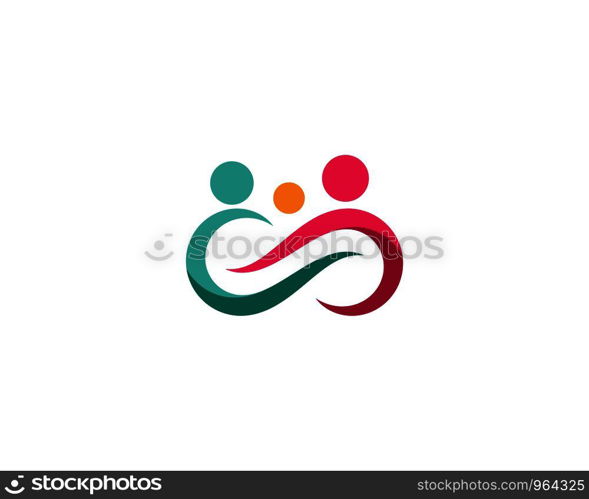 Family care Logo template vector icon