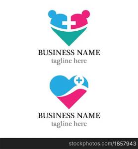Family care Logo template vector icon design