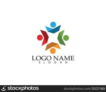 family care love logo and symbols template
