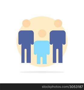 Family, Couple, Kids, Health Abstract Circle Background Flat color Icon