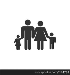 Family icon design template vector graphic illustration. Family icon design template vector illustration
