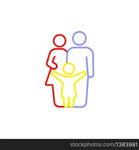 Family icon line in simple design on an isolated background. EPS 10 vector. Family icon line in simple design on an isolated background. EPS 10 vector.