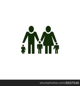 family icon vector design templates white on background