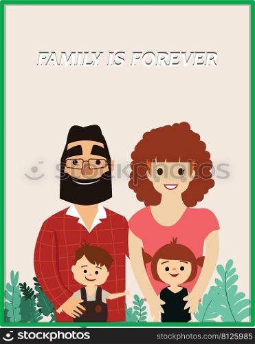 family image banner parents children icons