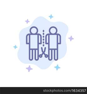 Family, Knowledge, Mind, People, Shared Blue Icon on Abstract Cloud Background
