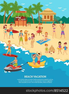 family summer vacation beach holiday