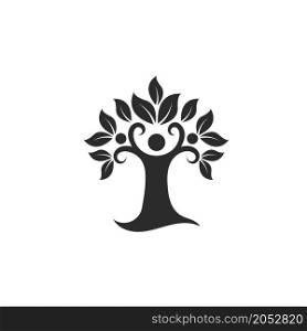 family tree icon vector illustration design template