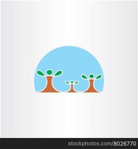 family tree icon vector symbol design