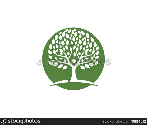 family tree symbol icon logo design template — Stockphotos.com