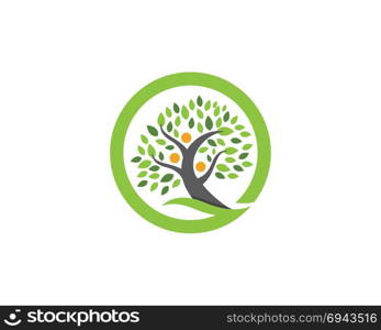 family tree symbol icon logo design template illustration