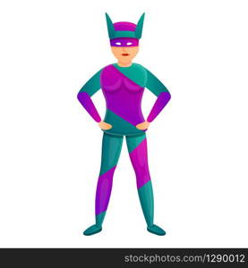 Famous superhero icon. Cartoon of famous superhero vector icon for web design isolated on white background. Famous superhero icon, cartoon style