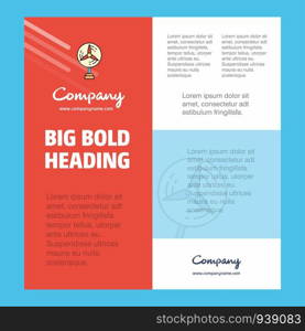 Fan Business Company Poster Template. with place for text and images. vector background