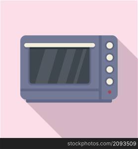 Fan convection oven icon flat vector. Grill kitchen stove. Electric or gas oven. Fan convection oven icon flat vector. Grill kitchen stove