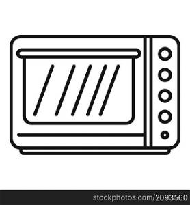 Fan convection oven icon outline vector. Grill kitchen stove. Electric or gas oven. Fan convection oven icon outline vector. Grill kitchen stove