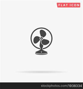 Fan flat vector icon. Hand drawn style design illustrations.. Fan flat vector icon