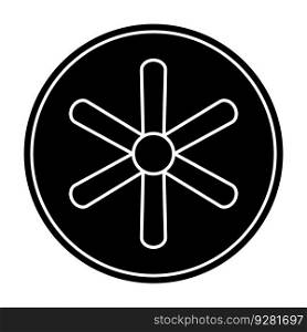 fan icon vector illustration logo design