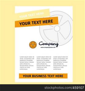 Fan Title Page Design for Company profile ,annual report, presentations, leaflet, Brochure Vector Background