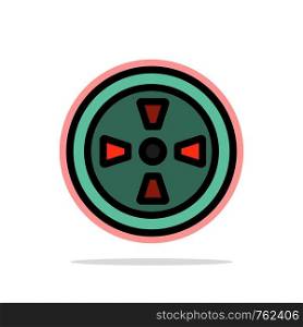 Fan, Turbine, Wind Abstract Circle Background Flat color Icon