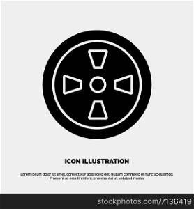 Fan, Turbine, Wind solid Glyph Icon vector