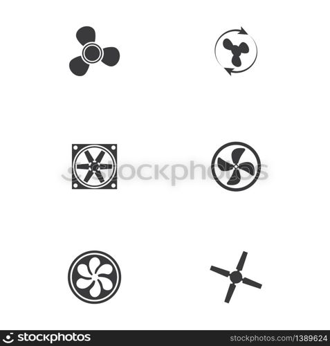 Fan vector illustration icon Template design