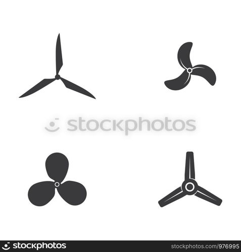 Fan vector illustration icon Template design