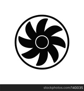 Fan, ventilator or propeller icon. Rotor symbol