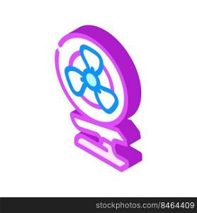 fan with clip isometric icon vector. fan with clip sign. isolated symbol illustration. fan with clip isometric icon vector illustration