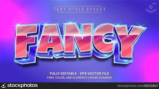 Fancy Text Style Effect. Editable Graphic Text Template.