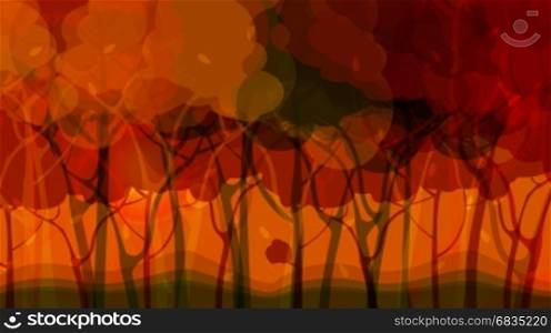 Fantasy abstract magical forest wallpaper
