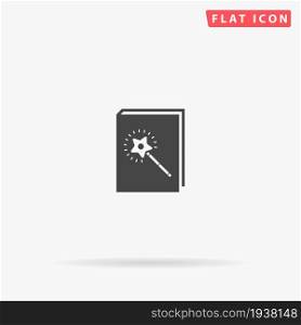 Fantasy Book flat vector icon. Glyph style sign. Simple hand drawn illustrations symbol for concept infographics, designs projects, UI and UX, website or mobile application.. Fantasy Book flat vector icon