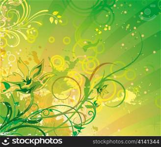 fantasy floral background vector illustration