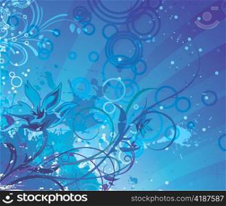 fantasy floral background vector illustration